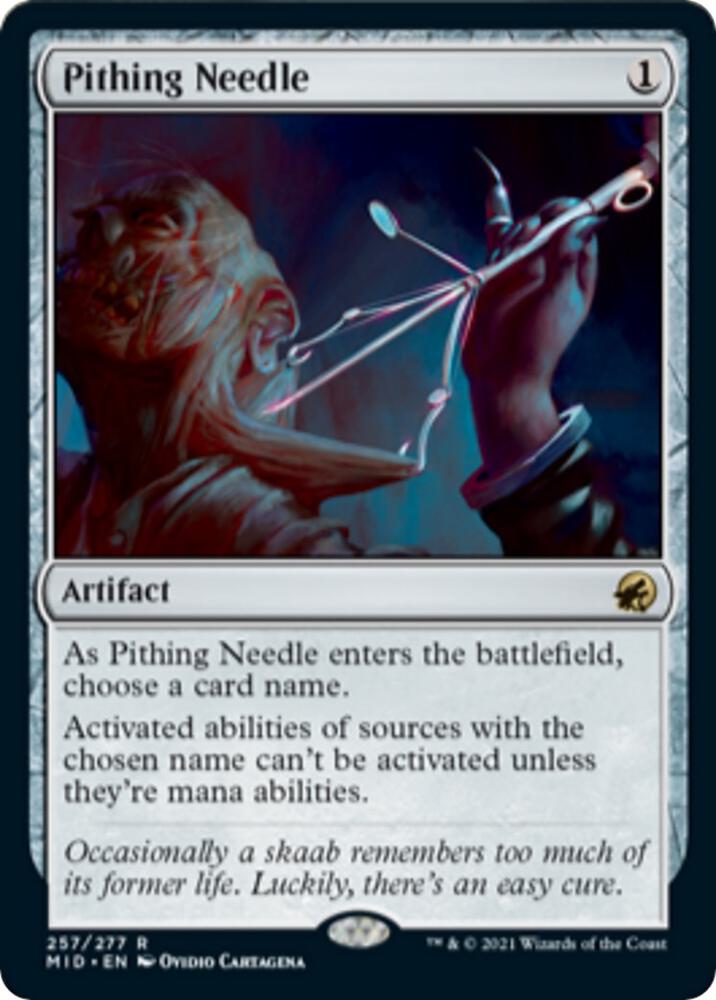 Pithing Needle [Innistrad: Midnight Hunt] 257