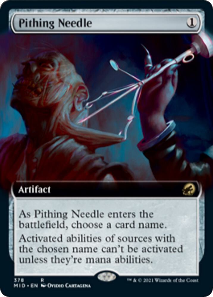 Pithing Needle (Extended Art) [Innistrad: Midnight Hunt] 378