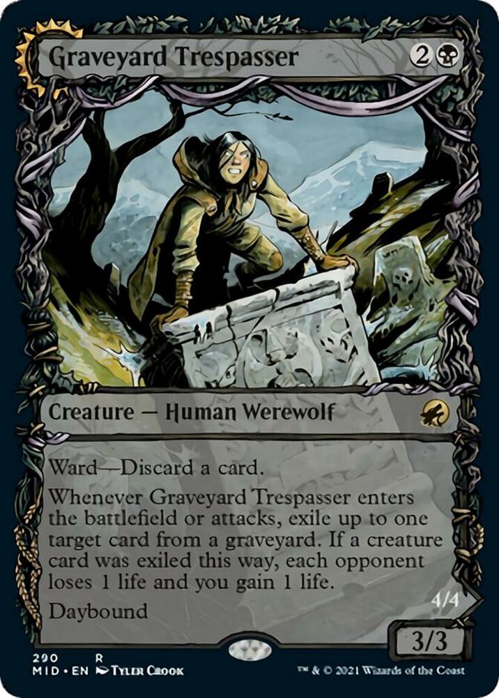 Graveyard Trespasser (Showcase) [Innistrad: Midnight Hunt] 290