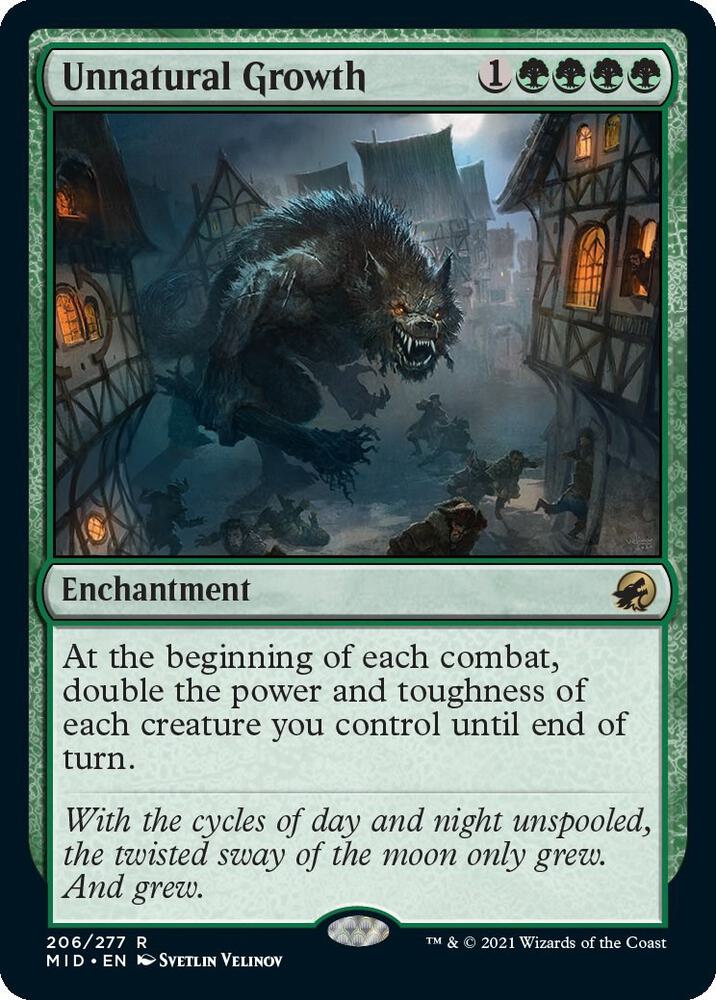 Unnatural Growth [Innistrad: Midnight Hunt] 206