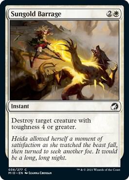 Sungold Barrage [Innistrad: Midnight Hunt] 36