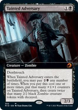 Tainted Adversary (Extended Art) [Innistrad: Midnight Hunt] 350