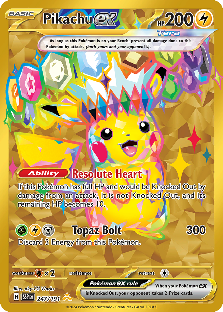 Pikachu ex - 247/191 Surging Sparks