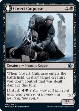 Covert Cutpurse [Innistrad: Midnight Hunt] 92