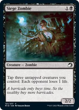 Siege Zombie [Innistrad: Midnight Hunt] 121