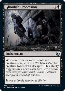 Ghoulish Procession [Innistrad: Midnight Hunt] 102