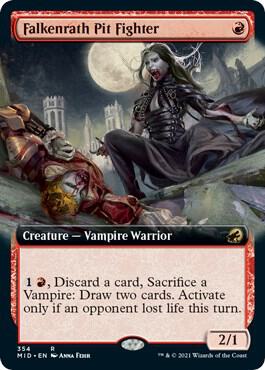 Falkenrath Pit Fighter (Extended Art) [Innistrad: Midnight Hunt] 354
