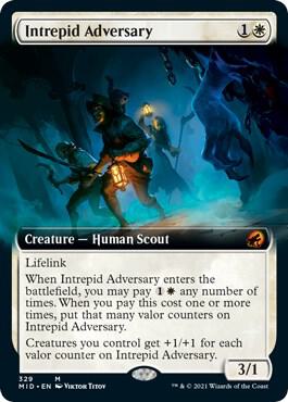 Intrepid Adversary (Extended Art) [Innistrad: Midnight Hunt] 329