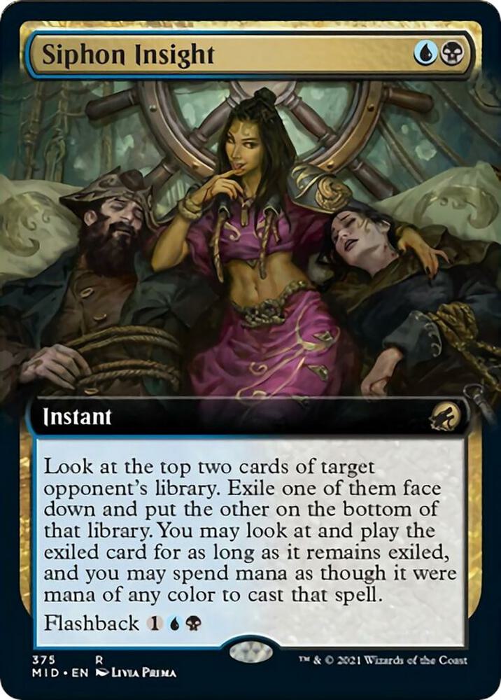 Siphon Insight (Extended Art) [Innistrad: Midnight Hunt] 375