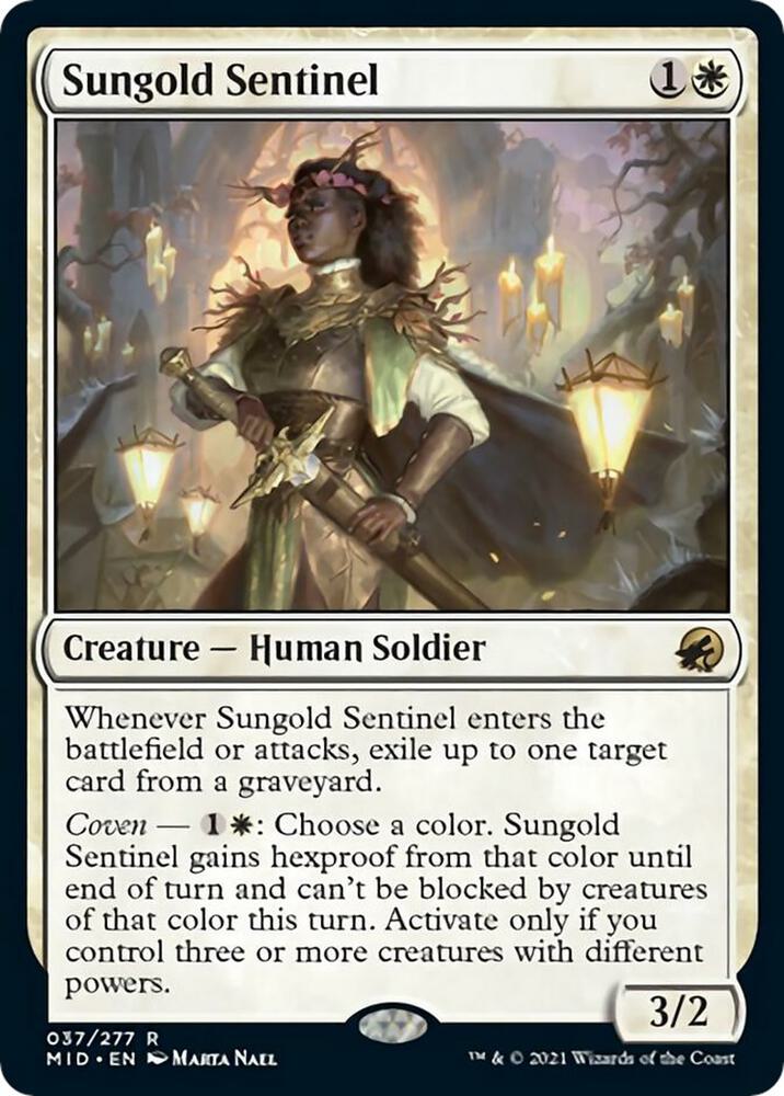 Sungold Sentinel [Innistrad: Midnight Hunt] 37
