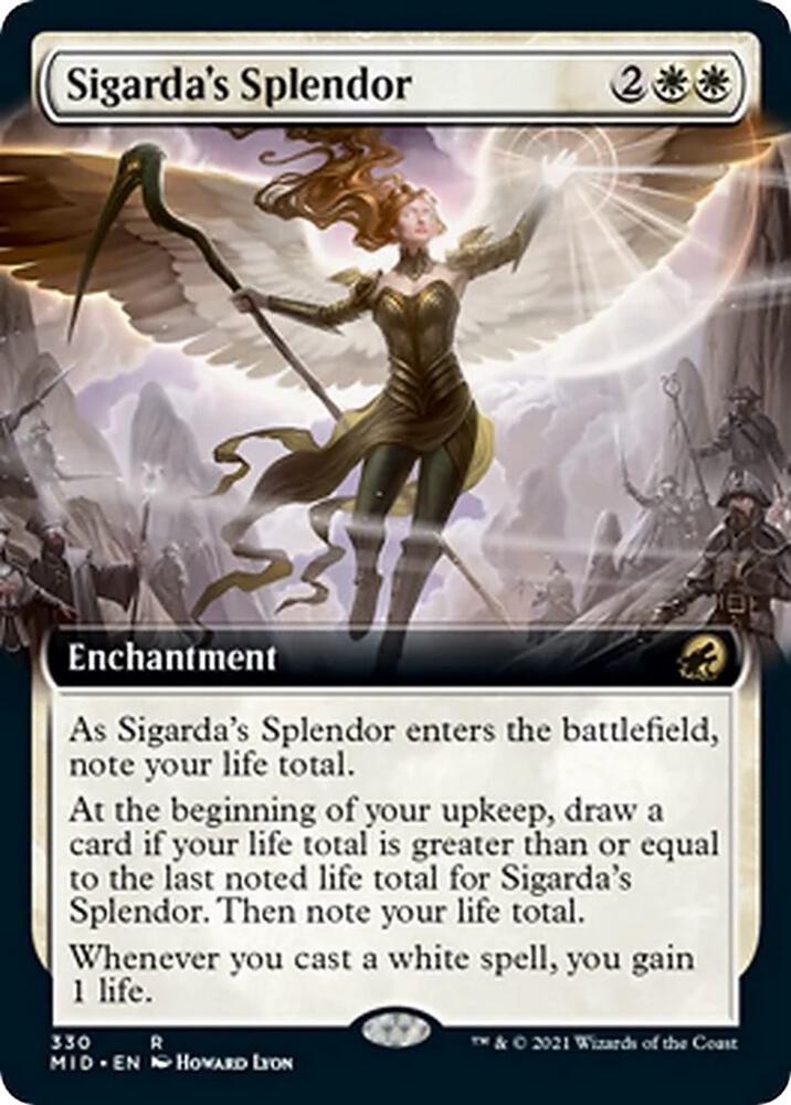 Sigarda's Splendor (Extended Art) [Innistrad: Midnight Hunt] 330