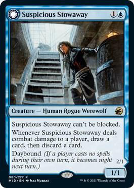 Suspicious Stowaway [Innistrad: Midnight Hunt] 80