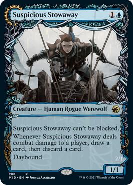Suspicious Stowaway (Showcase) [Innistrad: Midnight Hunt] 288
