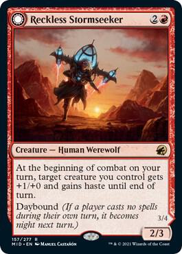 Reckless Stormseeker [Innistrad: Midnight Hunt] 157