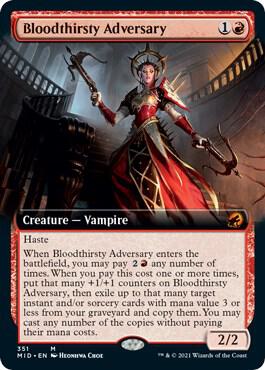Bloodthirsty Adversary (Extended Art) [Innistrad: Midnight Hunt] 351