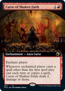 Curse of Shaken Faith (Extended Art) [Innistrad: Midnight Hunt] 353
