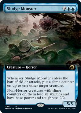 Sludge Monster (Extended Art) [Innistrad: Midnight Hunt] 340