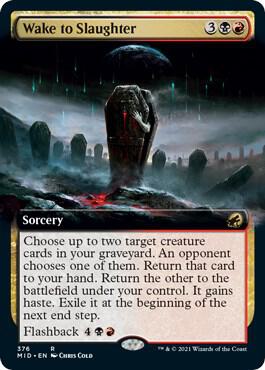 Wake to Slaughter (Extended Art) [Innistrad: Midnight Hunt] 376
