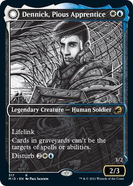Dennick, Pious Apprentice (Showcase) [Innistrad: Midnight Hunt] 317