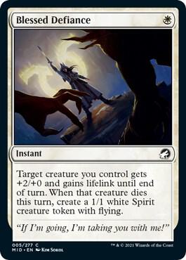 Blessed Defiance [Innistrad: Midnight Hunt] 5