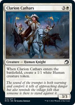 Clarion Cathars [Innistrad: Midnight Hunt] 14