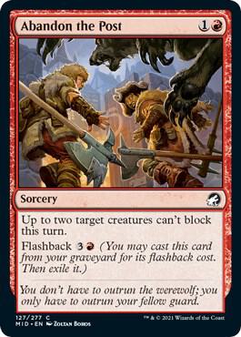 Abandon the Post [Innistrad: Midnight Hunt] 127