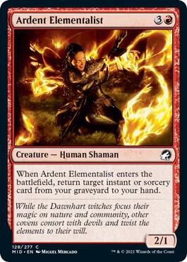 Ardent Elementalist [Innistrad: Midnight Hunt] 128