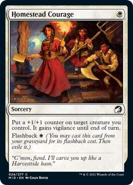 Homestead Courage [Innistrad: Midnight Hunt] 24