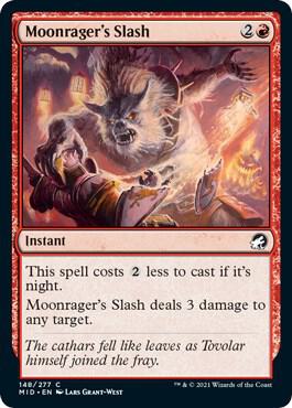 Moonrager's Slash [Innistrad: Midnight Hunt] 148