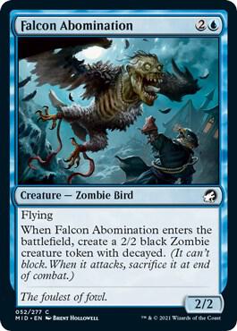 Falcon Abomination [Innistrad: Midnight Hunt] 52