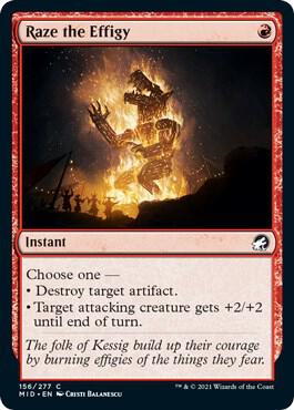 Raze the Effigy [Innistrad: Midnight Hunt] 156