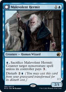 Malevolent Hermit [Innistrad: Midnight Hunt] 61