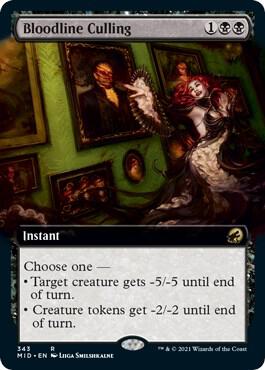 Bloodline Culling (Extended Art) [Innistrad: Midnight Hunt] 343