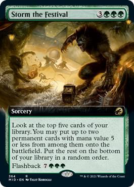 Storm the Festival (Extended Art) [Innistrad: Midnight Hunt] 364