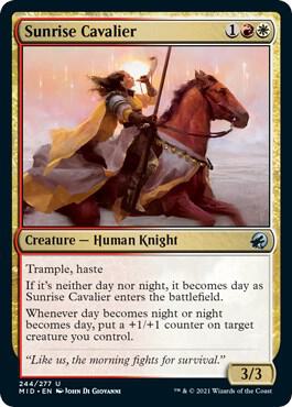 Sunrise Cavalier [Innistrad: Midnight Hunt] 244