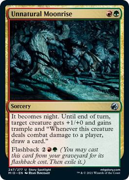 Unnatural Moonrise [Innistrad: Midnight Hunt] 247