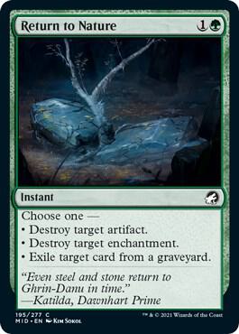 Return to Nature [Innistrad: Midnight Hunt] 195