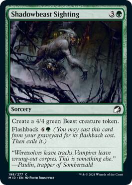 Shadowbeast Sighting [Innistrad: Midnight Hunt] 198