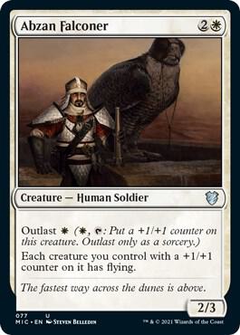 Abzan Falconer [Commander: Innistrad: Midnight Hunt] 77