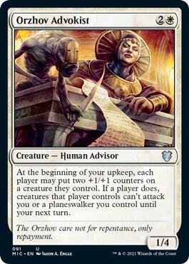 Orzhov Advokist [Commander: Innistrad: Midnight Hunt] 91