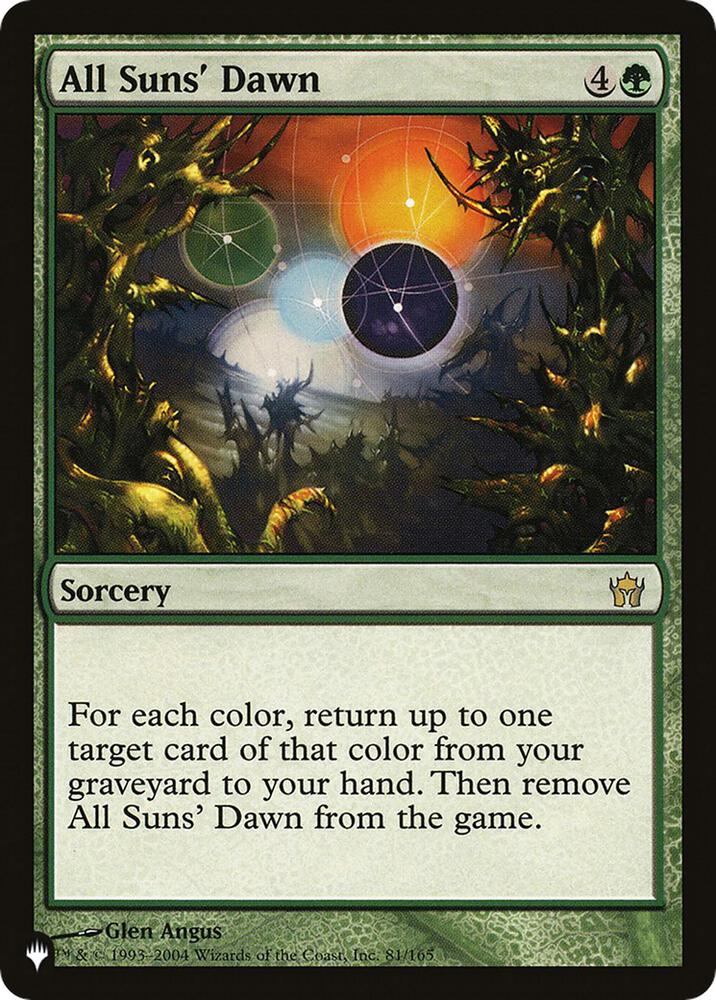 All Suns' Dawn [The List Reprints] 81/165