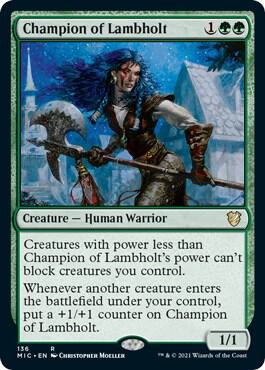 Champion of Lambholt [Commander: Innistrad: Midnight Hunt] 136