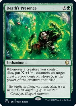 Death's Presence [Commander: Innistrad: Midnight Hunt] 137