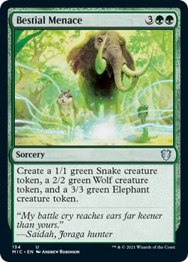 Bestial Menace [Commander: Innistrad: Midnight Hunt] 134