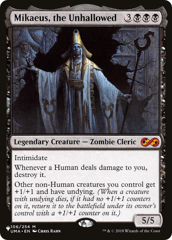Mikaeus, the Unhallowed [The List Reprints] 106/254