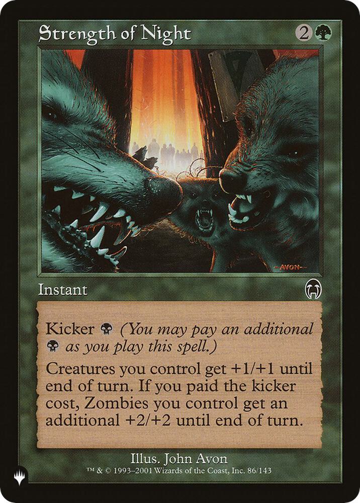 Strength of Night [The List Reprints] 86/143