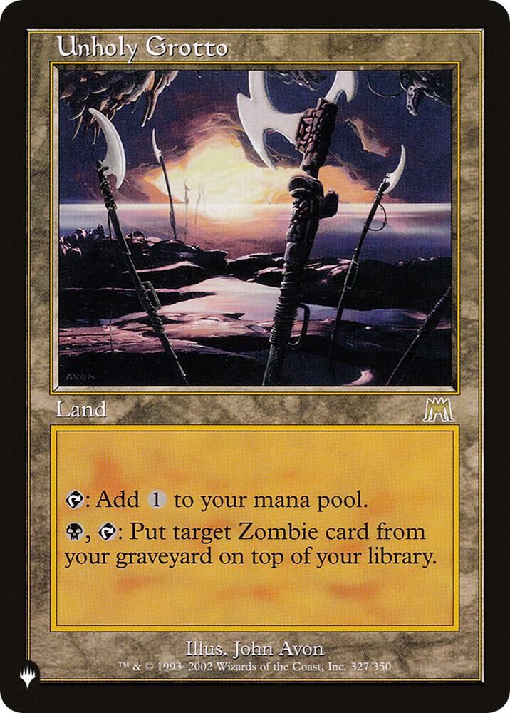 Unholy Grotto [The List Reprints] 327/350