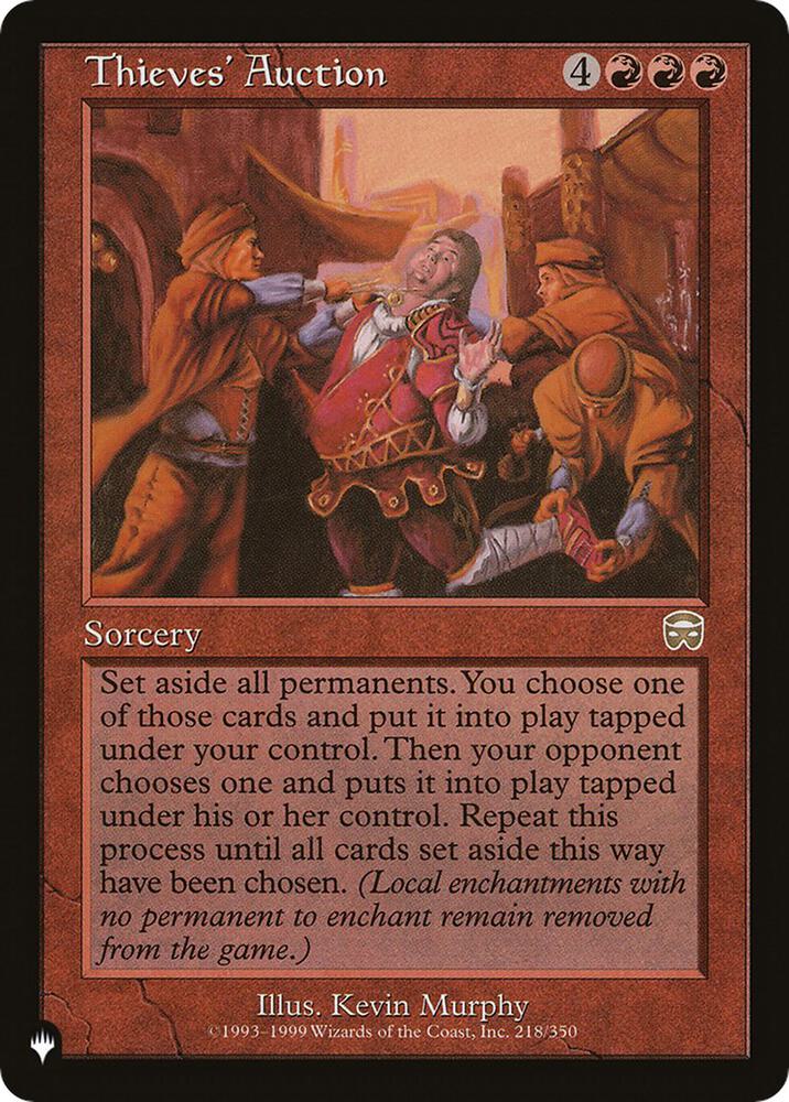 Thieves' Auction [The List Reprints] 218/350