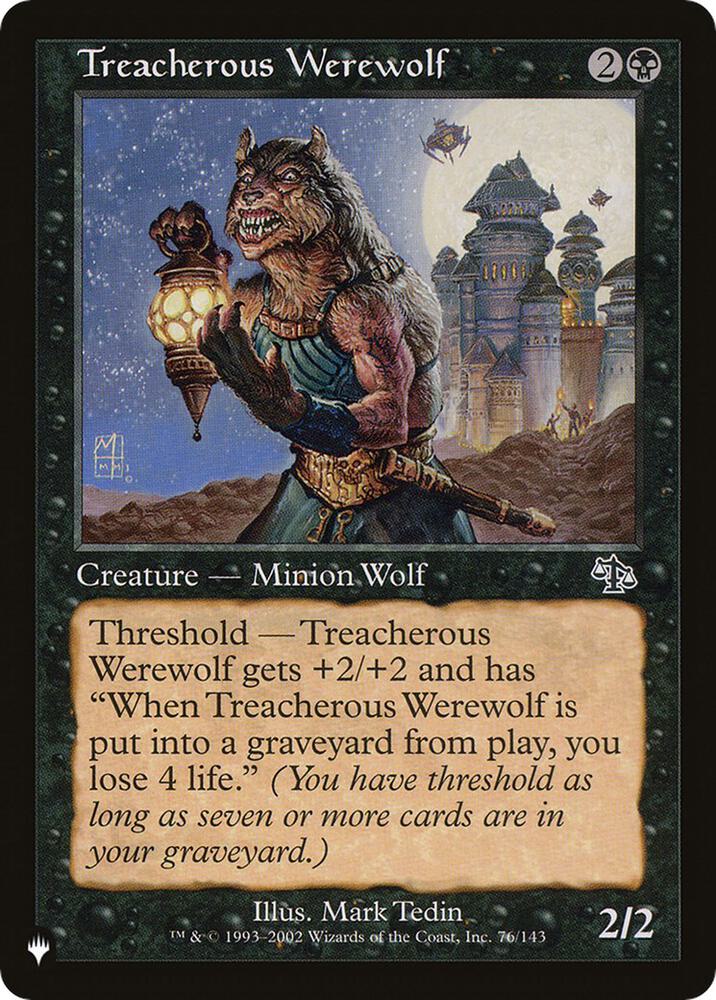 Treacherous Werewolf [The List Reprints] 76/143