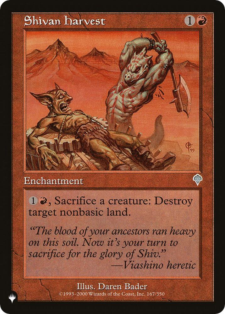 Shivan Harvest [The List Reprints] 167/350